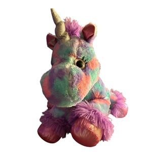 Walmart Holiday Time Purple Tie-Dye Unicorn 10"